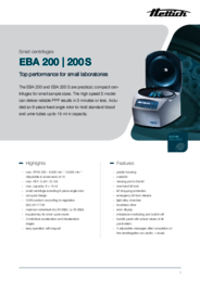 Data sheet EBA 200 | 200 S