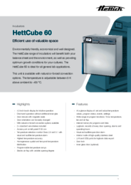 Data sheet | HettCube 60