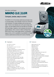 Data sheet | MIKRO 2.0 | 2.0 R