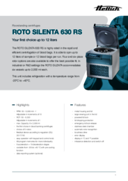 Data sheet | ROTO SILENTA 630 RS